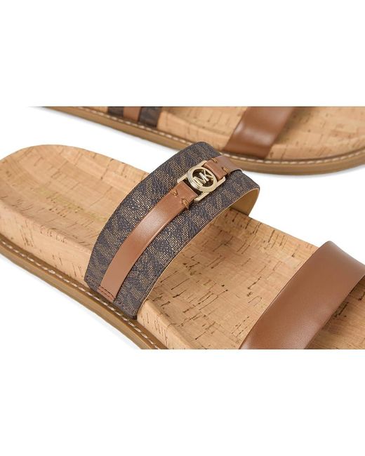 MICHAEL Michael Kors Black Dy Flat Sandal Slide