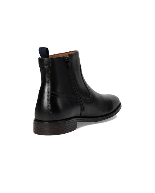 Johnston & Murphy Black Reeve Zip Boots Boots 14 M (D) Leather for men