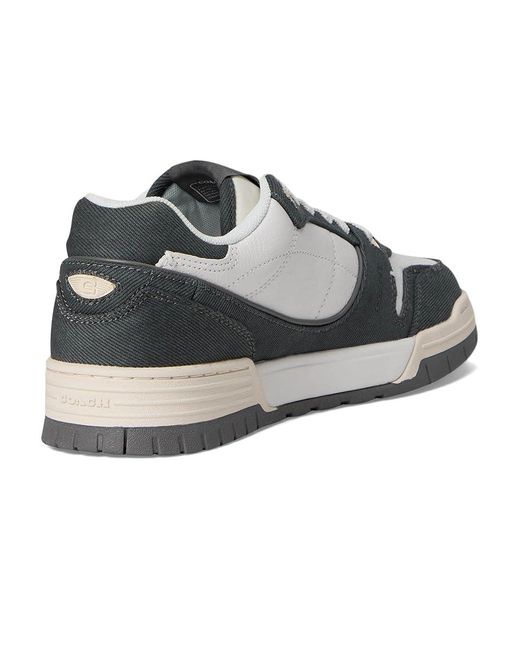 COACH Metallic Soho Sneaker With Denim Shoes, Leather