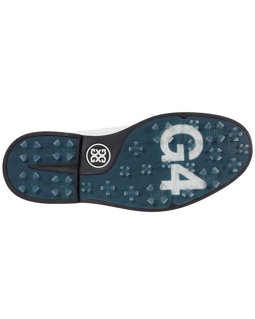 G/FORE Debossed Gallivanter Golf Shoes Shoes Snow/Onyx, Leather in ...