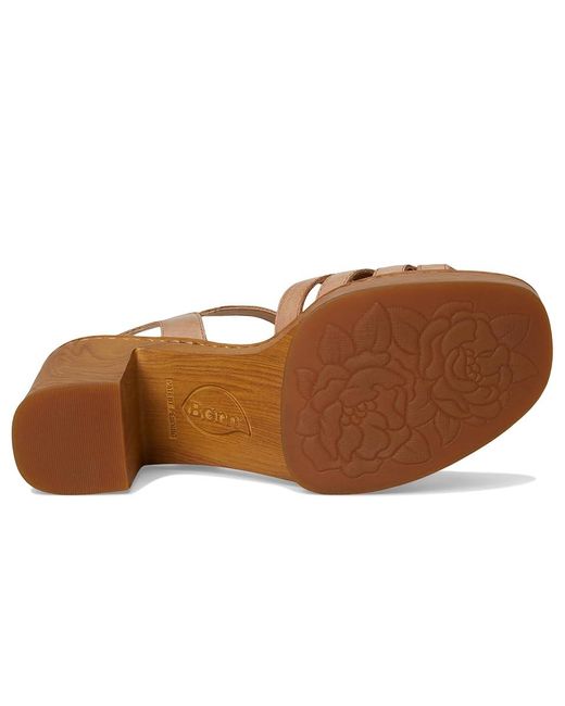 Born Brown Nectar Sandals 9 M (B) Rubber/Textile