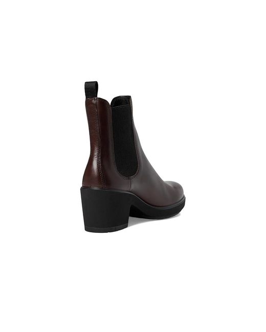 Ecco Black Zurich Buckle Ankle Boot Boots, Leather