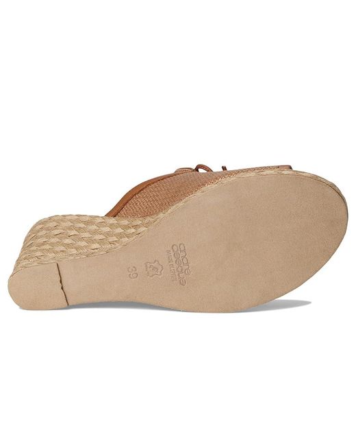 Andre Assous Brown Nilla Wedge Shoes