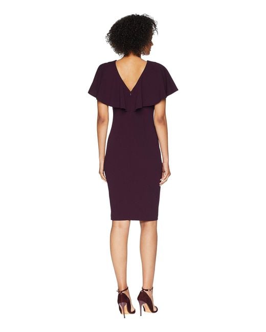 Calvin klein flutter sleeve dress hotsell