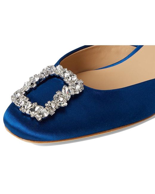 Badgley Mischka Blue Vivia Shoes, Textile
