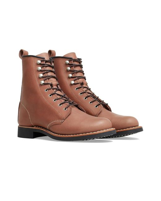 Red Wing Brown Wing Heritage Silversmith (Mocha) Lace-Up Boots