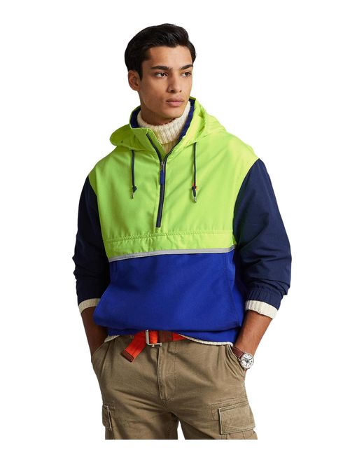 Polo Ralph Lauren Packable Water-repellent Hooded Jacket in Green for Men |  Lyst