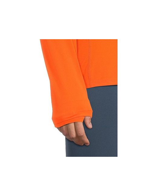 Brooks Orange Atmosphere Long Sleeve 3.0 T Shirt, Polyester/Spandex for men