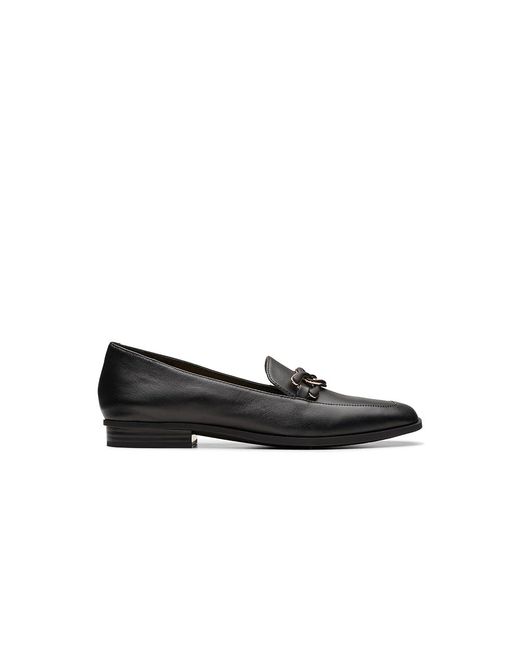 Clarks Black Sarafyna Rae ( Leather) Flat Shoes