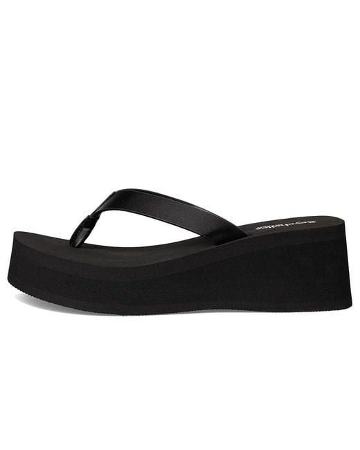 Seychelles Black Skyscraper V Wedge Shoes, Synthetic