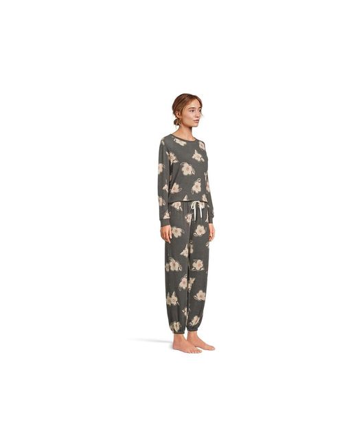 Honeydew Intimates Black Star Seeker Lounge Set Pajama Sets, Polyester/Rayon/Spandex