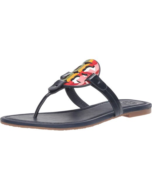 tory burch miller navy rainbow