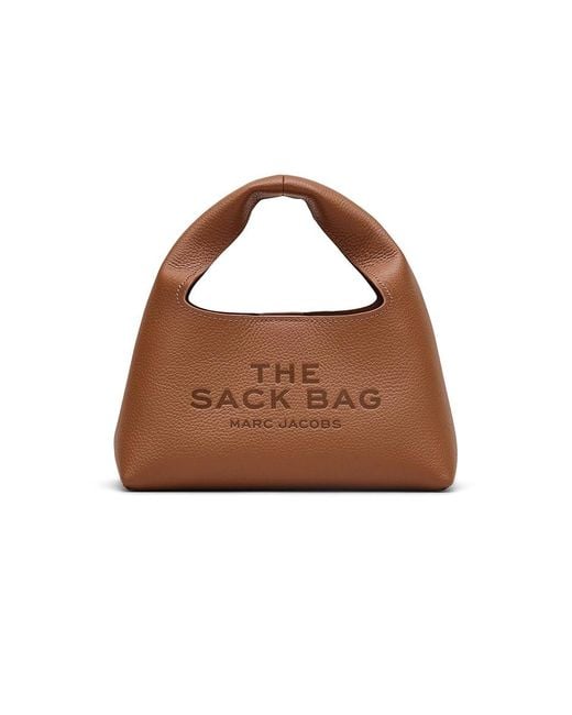 Marc Jacobs Brown The Mini Sack Bag Handbags, Leather