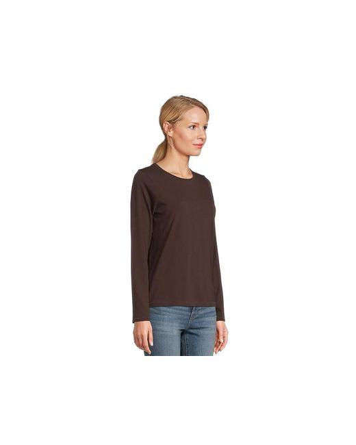Madewell Black Northside Long Sleeve T-Shirts Clothing 2Xs 000) Cotton