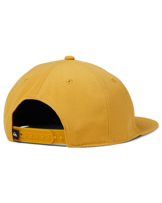 Quiksilver Yellow Dna Bubble Snapback Trucker Hat for men