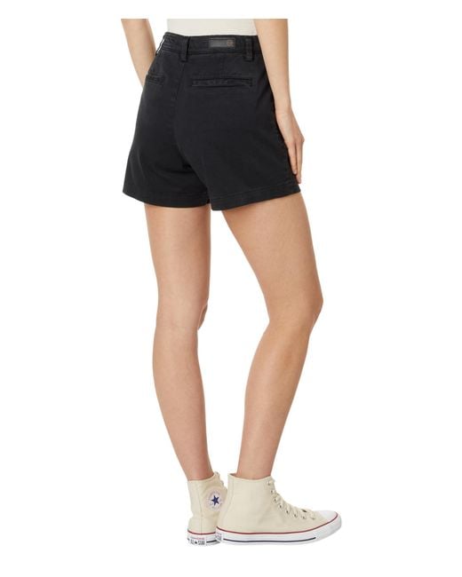 AG Jeans Blue Caden High Rise Tailored Trouser Shorts