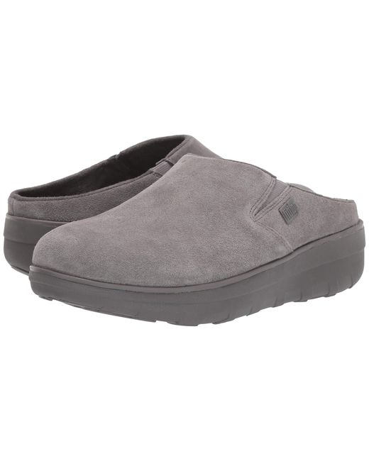 Fitflop Gray Loaff Suede Clogs