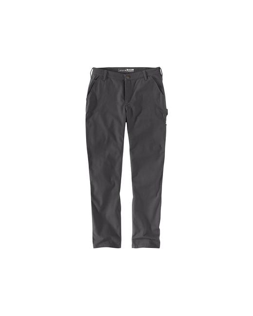 Carhartt Black Rugged Flex(R) Relaxed Fit Canvas Pants Clothing, Canvas/Cotton/Elastane