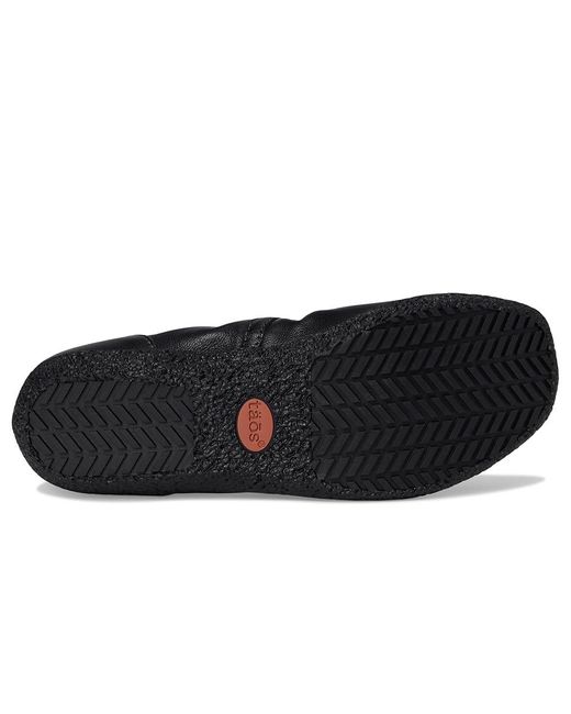 Taos Footwear Black Babble Dress Flat Shoes, Leather