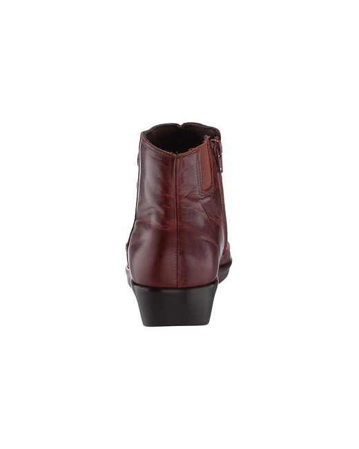 SAS Brown Jade Side Zip Comfort Ankle Boot Slip On Shoes 7 S