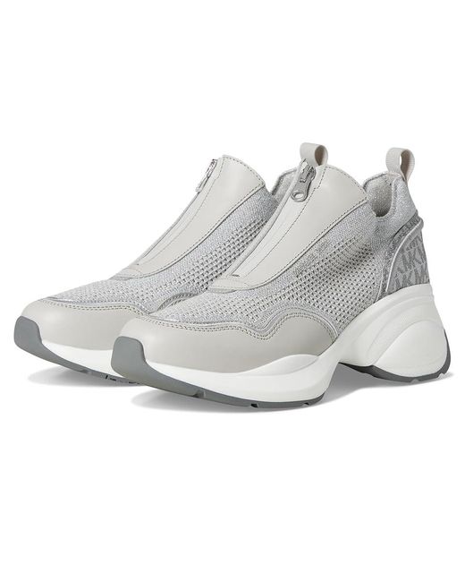 MICHAEL Michael Kors Metallic Zuma Slip-On Trainer Shoes, Synthetic
