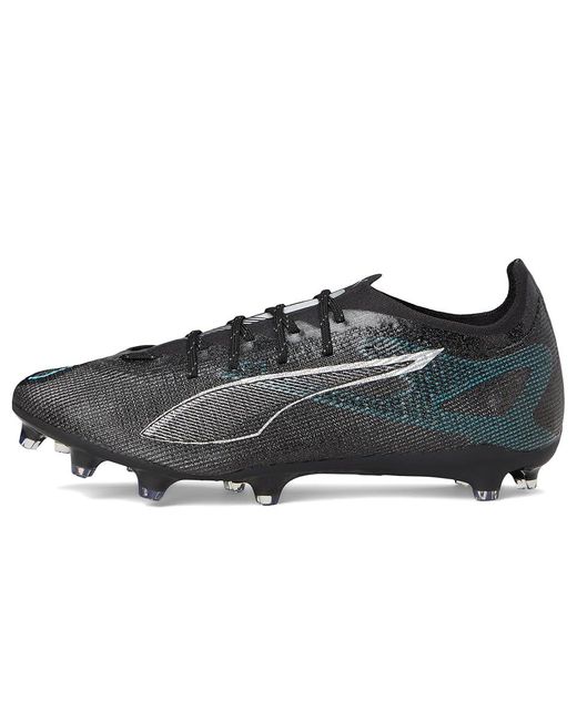 PUMA Black Ultra 5 Pro Firm, Artificial Ground Soccer Cleats Soccer Shoes - -Bright Aqua 10 D for men