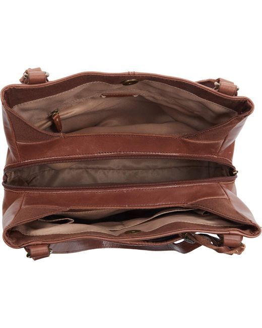 The Sak Leather Melrose Satchel in Brown - Lyst