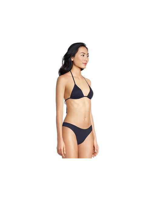 LSPACE Black Aspen Top Swimwear Sm (32-34B) Nylon/Spandex