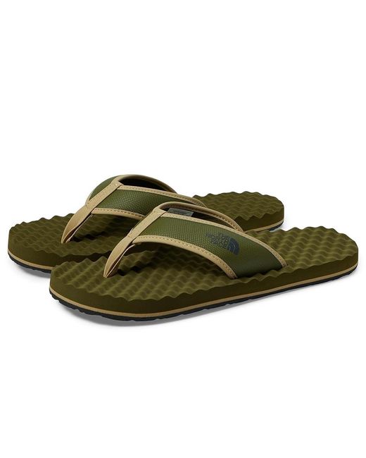 The North Face Green Base Camp Flip-Flop Ii (Forest/Forest) Shoes for men