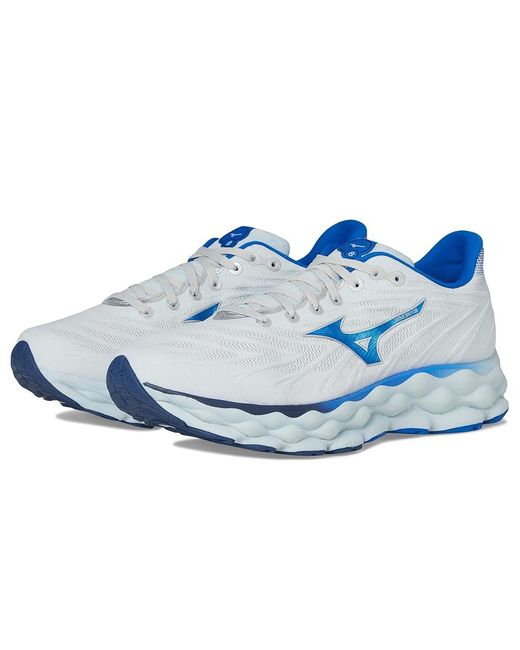 Mizuno Blue Wave Sky 8 2E Running Shoes Plein Air/Laser 12.5 Ee for men