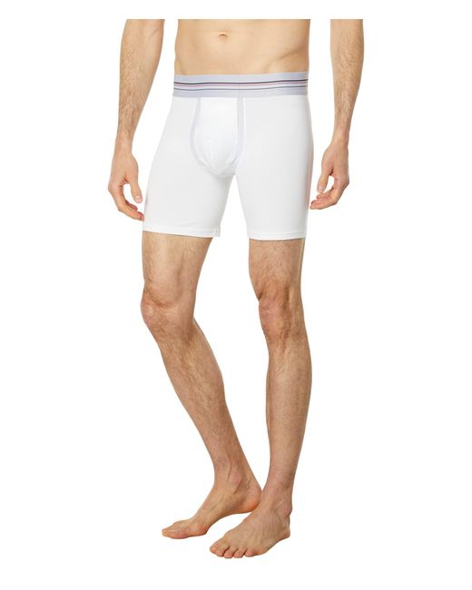 Spanx Cotton Spandex Boxer Brief in White for Men Lyst