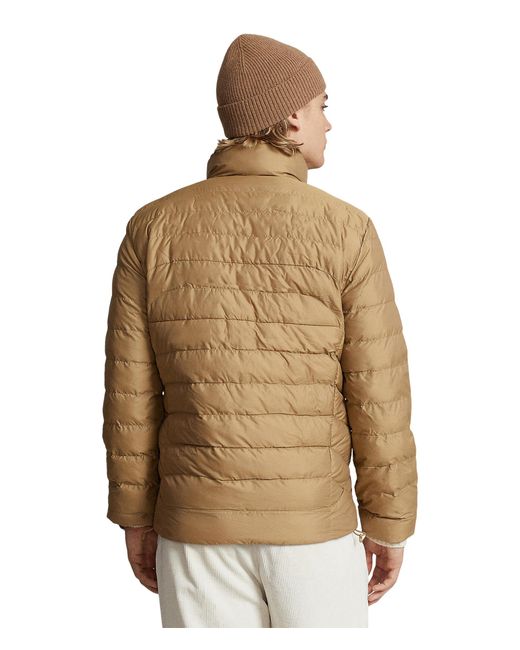 Polo Ralph Lauren Packable Waterrepellent Jacket in Brown for Men Lyst