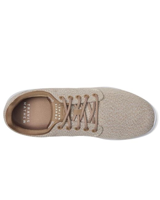 Travis Mathew Multicolor The Daily 2.0 Knit Walking Shoes, Leather for men