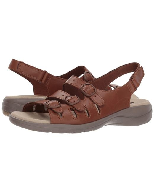 Clarks Brown Saylie Quartz (tan Leather) Women's Sandals
