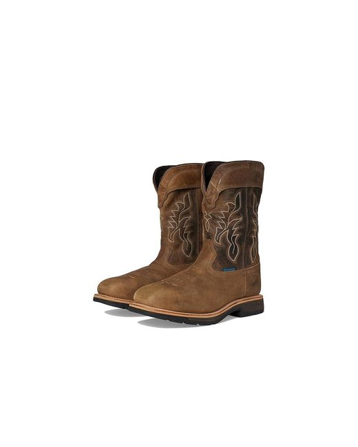 INTROPIA Brown Brisbee Distressed Cowboy Boots 7 D for men
