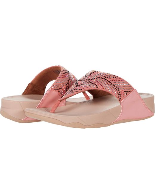 Fitflop Pink Lulu Crystal Feather
