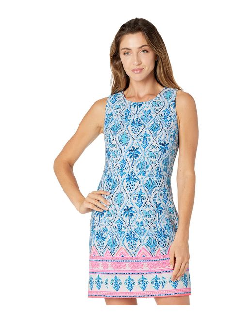 Lilly Pulitzer Cotton Mila Stretch Shift in Blue | Lyst