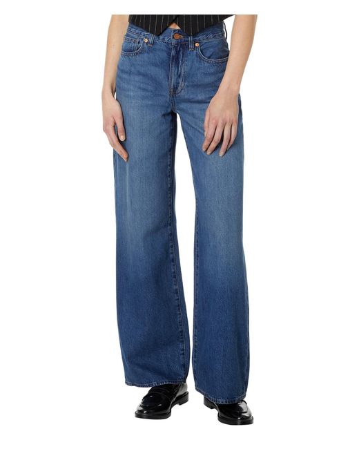 Madewell Superwide-leg Jeans In Vietor Wash in Blue | Lyst