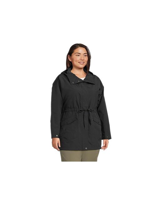 Columbia Black Plus Size Pardon My Jacket Coat, Polyester