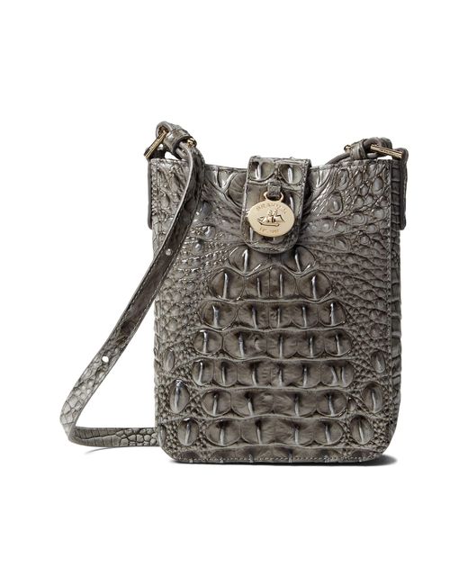 Brahmin Leather Melbourne Marley Crossbody in Silver (Gray) Lyst