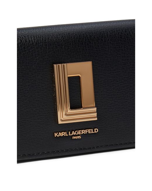 Karl Lagerfeld Lafayette Wallet On Chain in Black Lyst
