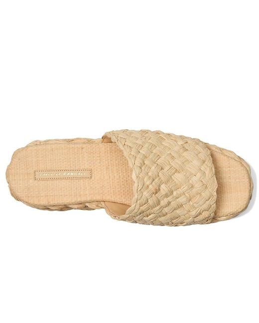 Loeffler Randall Natural Aaron Platform Raffia Mule Shoes 8.5 B