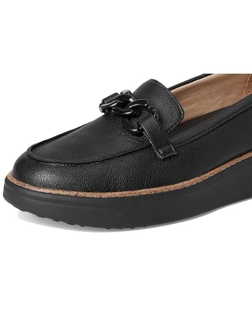 LifeStride Black Chelsea-Bit Loafer/Moc Shoes Flat Shoes/ 5.5 M (B) Faux Leather/Microfiber