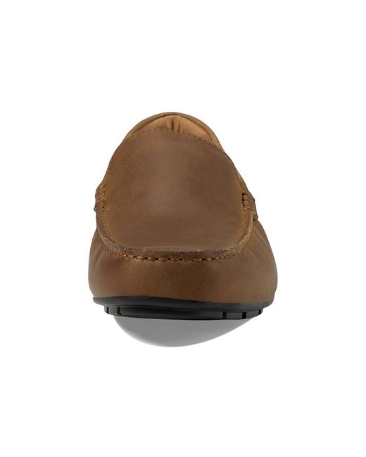 Florsheim Brown Motor Moc Toe Venetian Driver ( Crazy Horse) Shoes for men