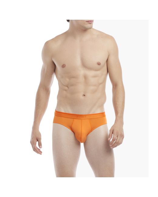 2xist 2(x)ist Speed Dri Electric Low-rise Brief (sun Orange) Underwear for men