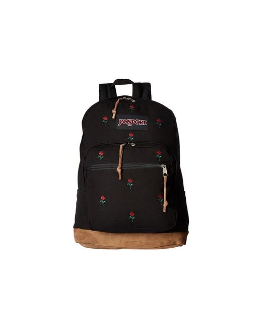 Jansport Black Right Pack Expressions (embroidered Roses) Backpack Bags for men