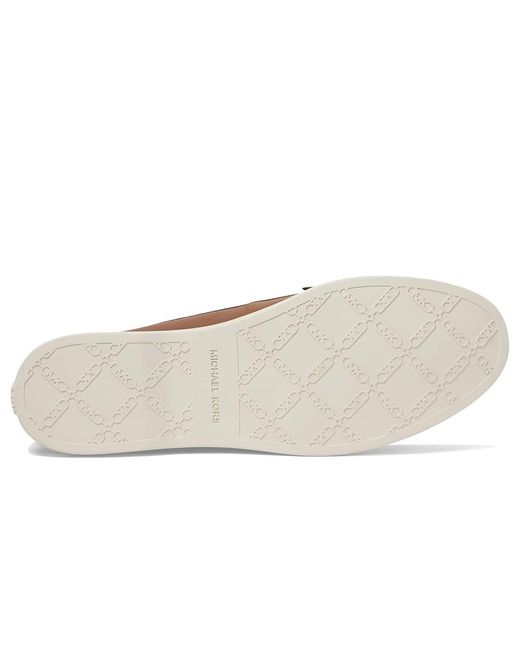 MICHAEL Michael Kors Brown Kiernan Loafer (Luggage) Flat Shoes
