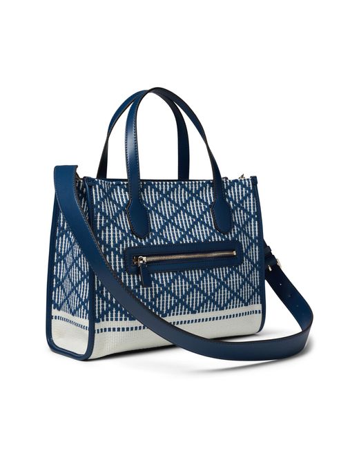 Guess Blue Silvana Double Compartment Tote