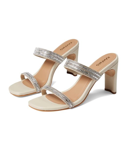 kaanas binjai double braid leather heel