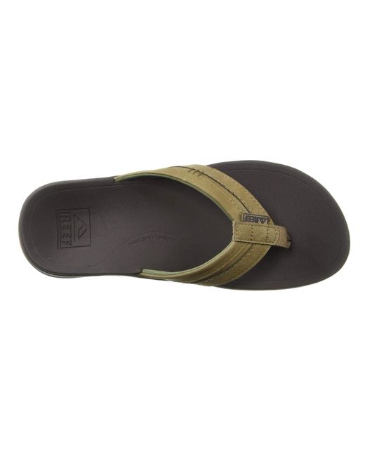 Reef Leather Ortho-coast in Brown for Men - Lyst